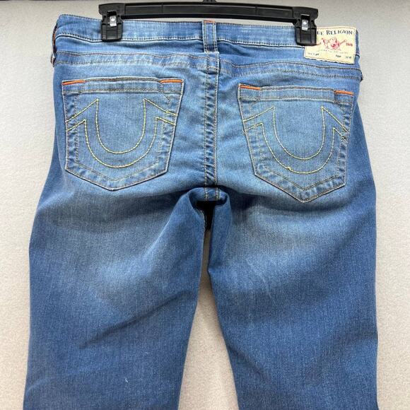True Religion Women's Stella Low Rise Skinny Jeans Size 31 Medium Wash - Picture 9 of 14